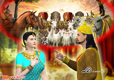 พระนางมัลลิกา พระมเหสีของพระเจ้าปเสนทิโกศล เคยอธิษฐานกับสามีในอดีตชาตินางเลยได้สามีเป็นแพะด้วย