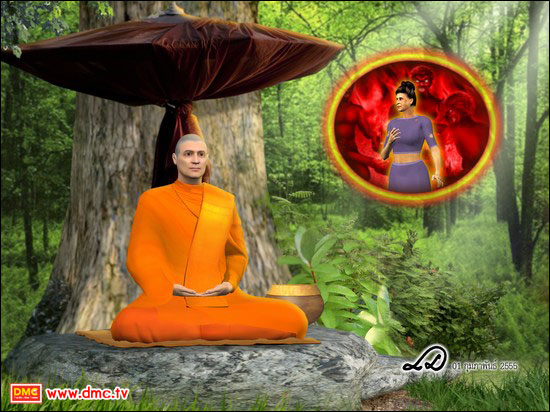 พระมหากัสสปะได้ออกจากนิโรธสมาบัติใหม่ๆก็พบว่าในวันนี้หญิงเข็ญใจกำลังจะหมดอายุขัย พระมหากัสสปะได้ออกจากนิโรธสมาบัติใหม่ๆก็พบว่าในวันนี้หญิงเข็ญใจกำลังจะหมดอายุขัย