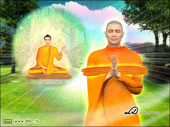 พระสัมมาสัมพุทธเจ้าได้ทรงประทานผ้าสังฆาฏิของพระองค์ให้แก่พระมหากัสสปะ
