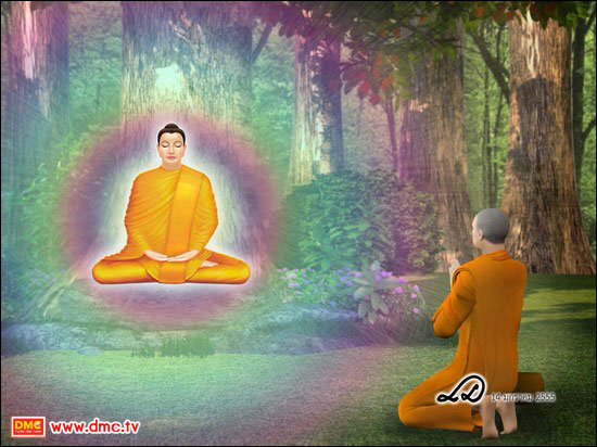 ปิปผลิมาณพน้อมกายเข้าไปกราบถวายบังคมแทบพระบาท ปิปผลิมาณพน้อมกายเข้าไปกราบถวายบังคมแทบพระบาท