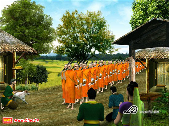 งเรื่องราวพระธุดงค์ผู้ตั้งใจบำเพ็ญสมณธรรรมจนทำให้พวกเทวดาที่มีความเห็นผิดกลับใจมาคอยอุปัฏฐากดูแลเป็นอย่างดีนั้นมีตัวอย่างปรากฏมากมายในพระไตรปิฎก