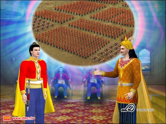 พระราชาทรงมีพระราชประสงค์ ที่จะแต่งตั้งท่านมหาเสนาบดีให้เป็นนายทหารระดับแม่ทัพแต่มีเสนาบดีท่านหนึ่งทำการทูลทัดทานและทักท้วงพระราชา