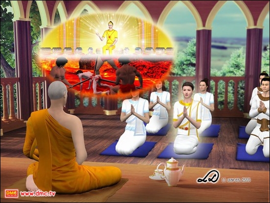 ในเวลาต่อมาคุณแม่ได้ฟังเทศน์ฟังธรรมก็เกิดความเข้าใจเรื่องความเป็นจริงของชีวิตท่านก็เกิด เกรงกลัวต่อผลของบาปขึ้นมาอย่างจับจิตจับใจ    