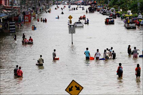 สถานการณ์น้ำท่วมทั่วไทย น้ำท่วมปราจีน
