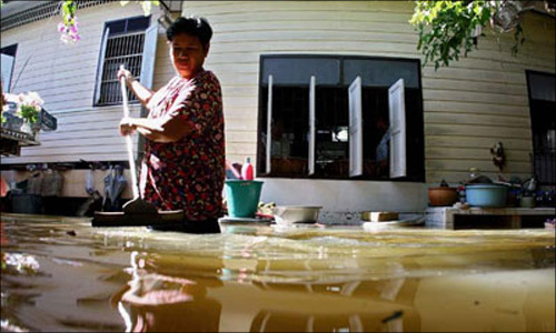 สถานการณ์น้ำท่วมนนทบุรี