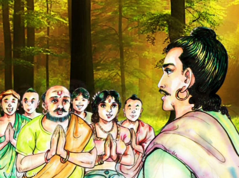 เศรษฐีรู้ความจริงว่าชายหนุ่มที่มาพักอาศัยอยู่กับตนคือพระราชโอรส เศรษฐีรู้ความจริงว่าชายหนุ่มที่มาพักอาศัยอยู่กับตนคือพระราชโอรส