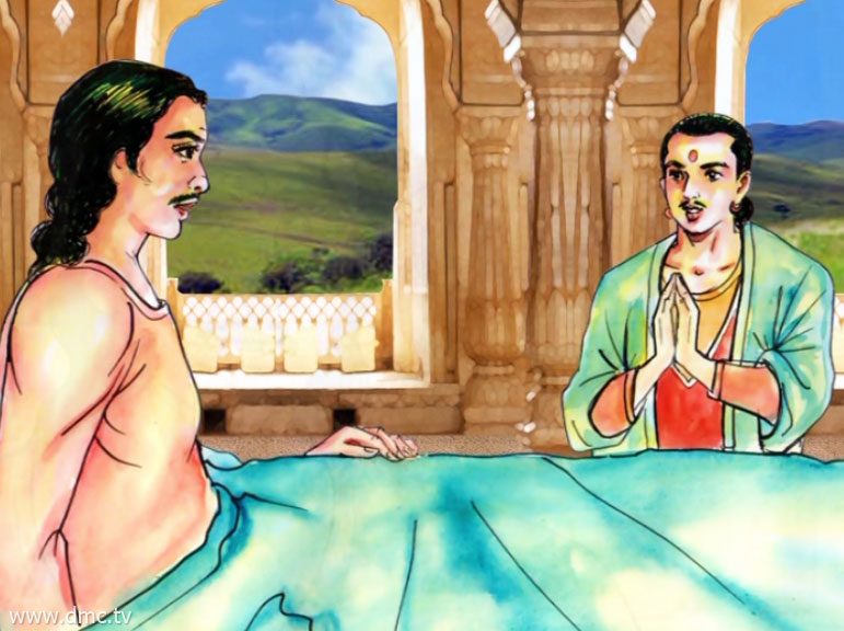 บัณฑิตหนุ่มได้รับอนุญาตให้รักษาอาการประชวรของพระราชา บัณฑิตหนุ่มได้รับอนุญาตให้รักษาอาการประชวรของพระราชา