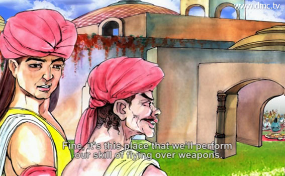 ศิษย์และอาจารย์นักแสดงผาดโผนได้เดินทางเข้าไปร่วมงานฉลองกับชาวเมืองพาราณสี ศิษย์และอาจารย์นักแสดงผาดโผนได้เดินทางเข้าไปร่วมงานฉลองกับชาวเมืองพาราณสี