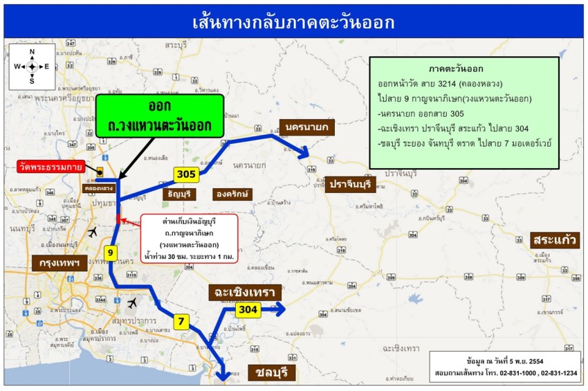 เส้นทางกลับภาคตะวันออก เส้นทางกลับภาคตะวันออก