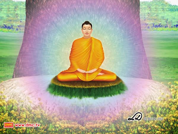 พระศรีอริยเมตไตรย์ทรงบำเพ็ญเพียร ภายใต้ควงต้นมหาโพธิพฤกษ์