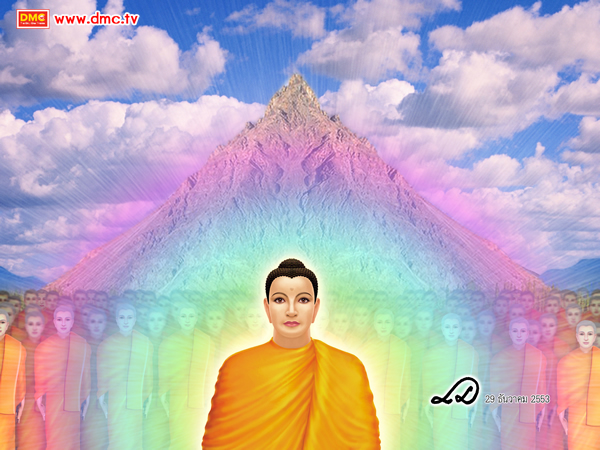 เมื่อพระศรีอริยเมตไตรย์เสด็จมาถึงภูเขากุกกุฏสัมปาตะ
