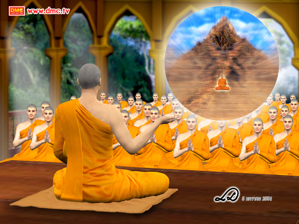 พระมหากัสสปะประกาศต่อคณะสงฆ์ว่า ท่านจะเข้านิพพานในเย็นวันนี้