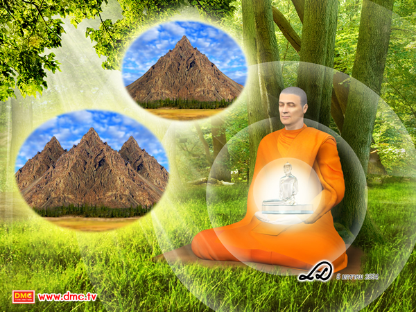 พระมหากัสสปะเข้าฌานสมาบัติ แล้วตั้งจิตอธิษฐาน