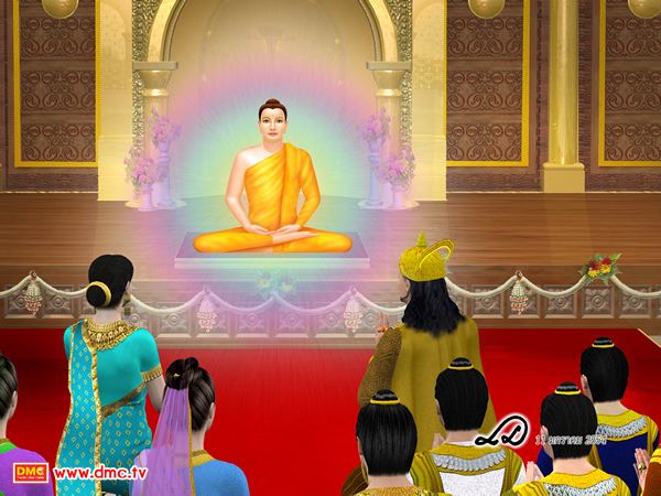 พระเจ้าปเสนทิโกศลเสด็จสู่พระวิหารของพระบรมศาสดา พระเจ้าปเสนทิโกศลเสด็จสู่พระวิหารของพระบรมศาสดา