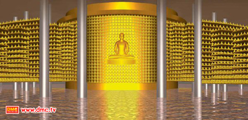 สร้างพระธรรมกายภายในมหาธรรมกายเจดีย์