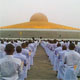 ภาพประวัติศาสตร์พิธีบรรพชาหมู่ธรรมทายาทในโครงการบวชพระรุ่นเข้าพรรษา 1 แสนรูปทั่วไทย