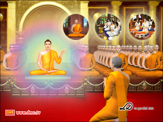 พระสัมมาสัมพุทธเจ้าจึงได้ตรัสถามเรื่องการถือธุดงควัตรกับพระมหากัสสปะท่ามกลางหมู่สงฆ์