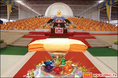 The Kathina ceremony was enacted by offering kathina robes among the monks assembled in the respective temples. 