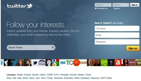 Twitter  แน่นอนว่าบริการ micro-blogging ที่โตวันโตคืน