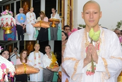 พระเจสัน ในพิธีอุปสมบท