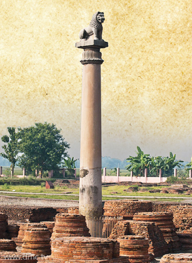 เสาศิลาพระเจ้าอโศกมหาราช โกลฮูอา (Kolhua Buddha Stupa) สถานที่ปลงอายุสังขาร