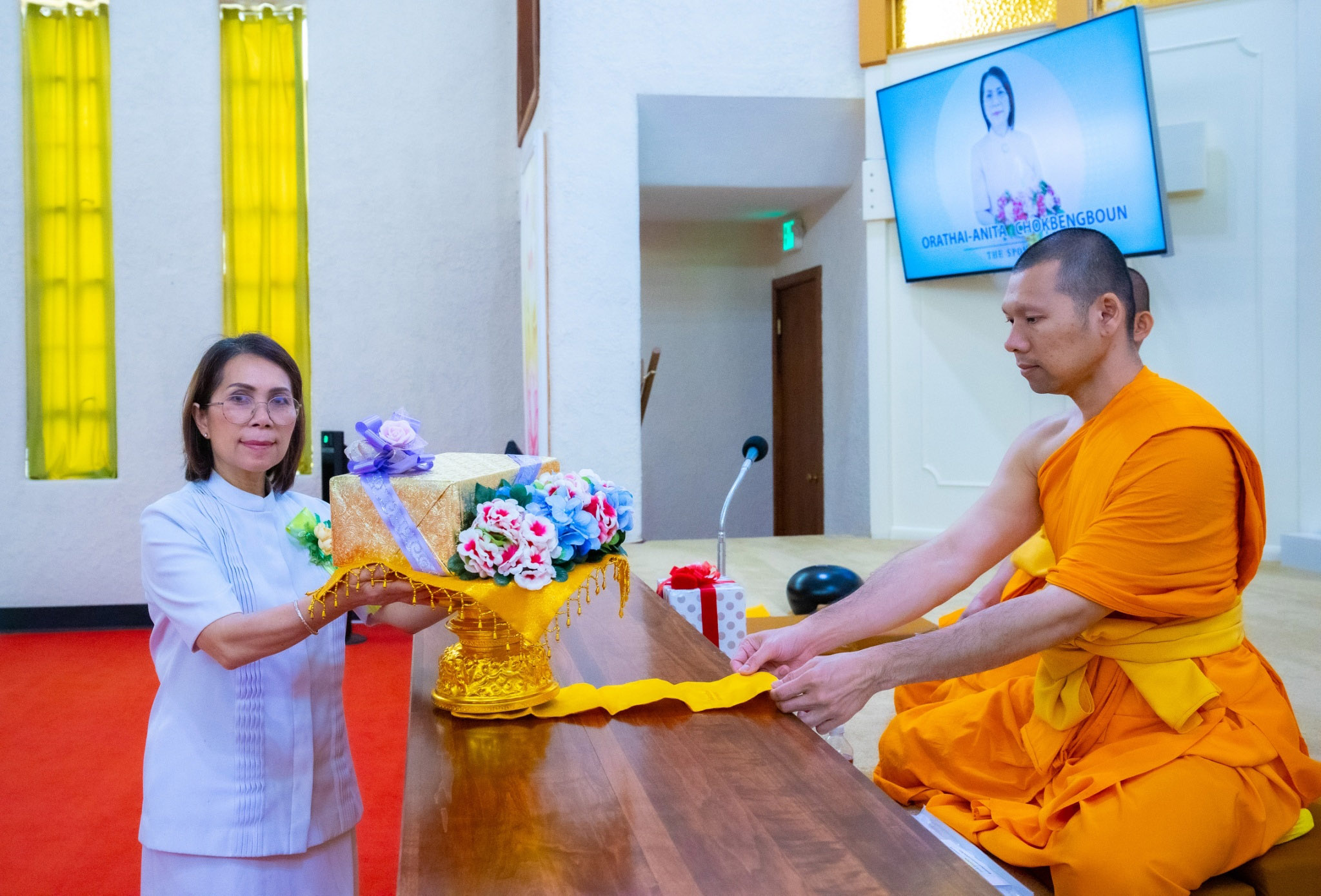วัดพระธรรมกายแคนซัส จัดพิธีถวายกองบุญปล่อยสัตว์ปล่อยปลา