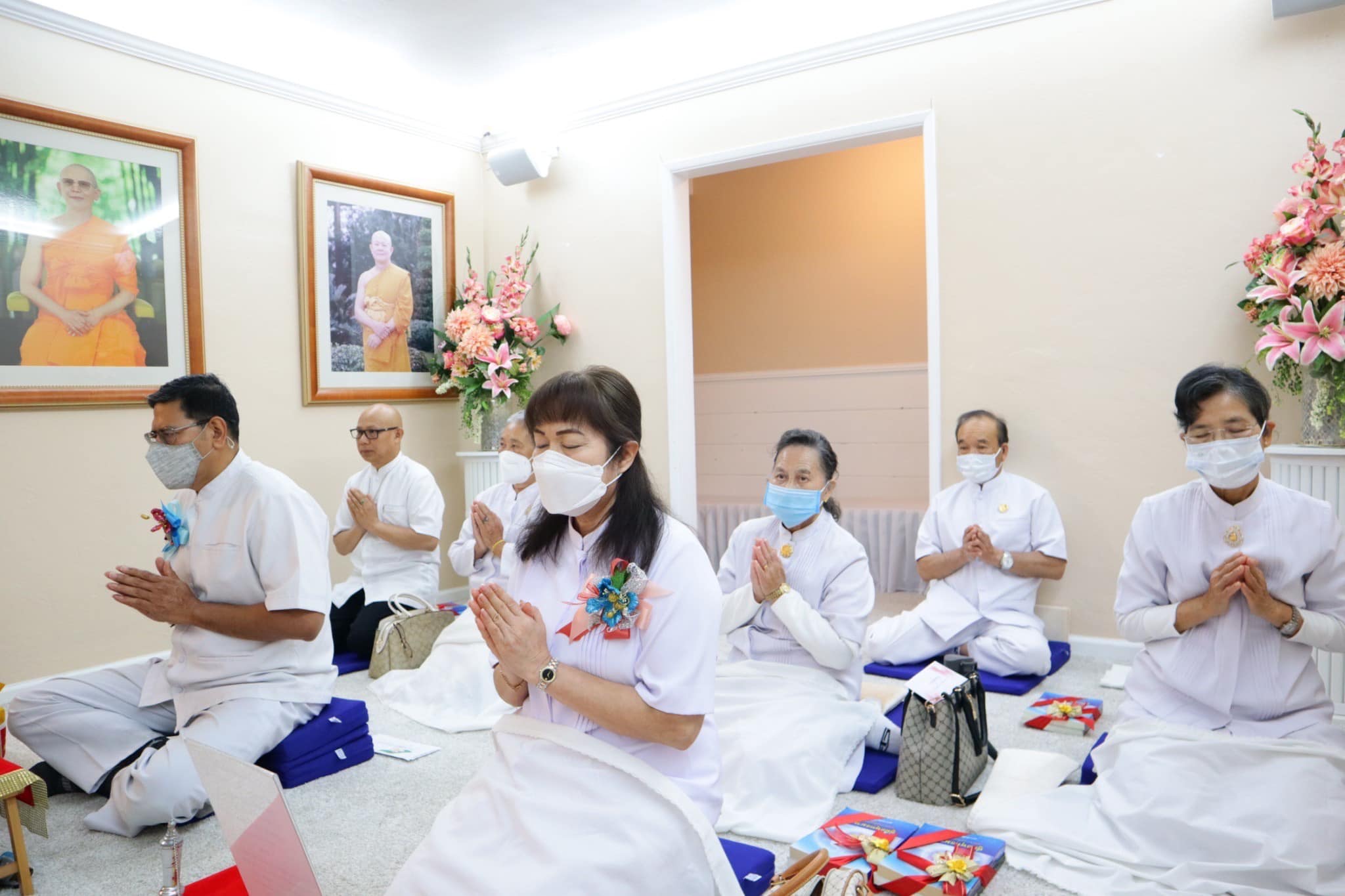 วัดภาวนาซานดิเอโก จัดพิธีถวายกองบุญปัญญาบารมี