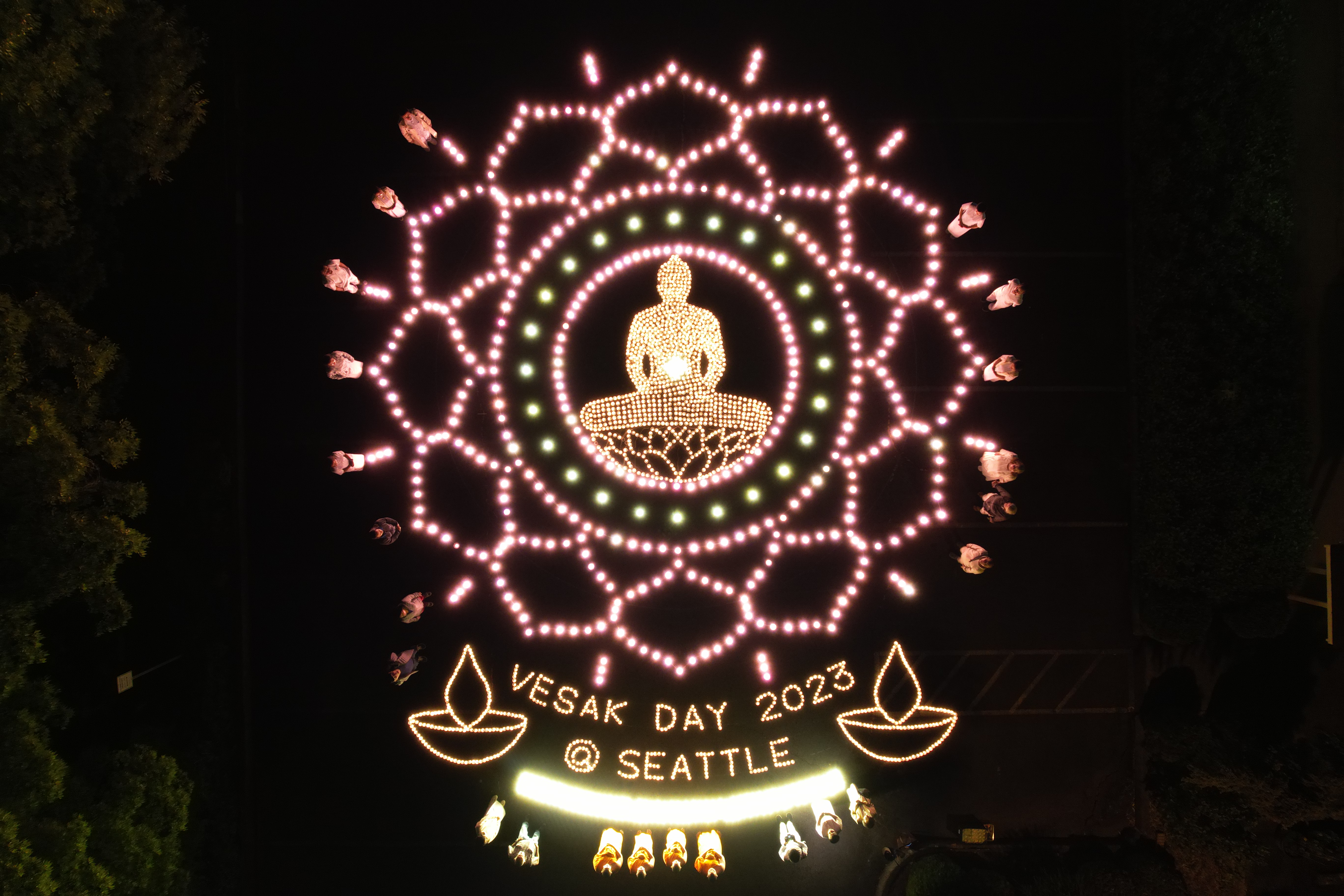 วัดพระธรรมกายซีแอตเติล จัดงานบุญวันวิสาขบูชา