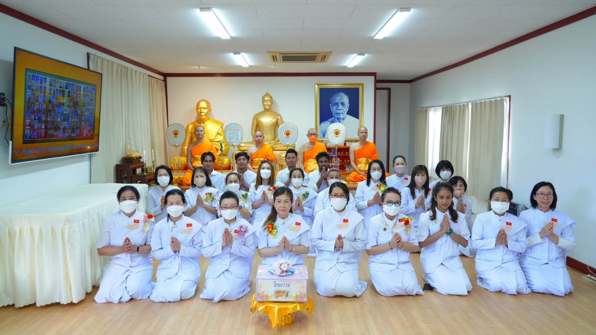 วัดพระธรรมกายนางาโน่ จัดพิธีจุดวิสาขประทีป