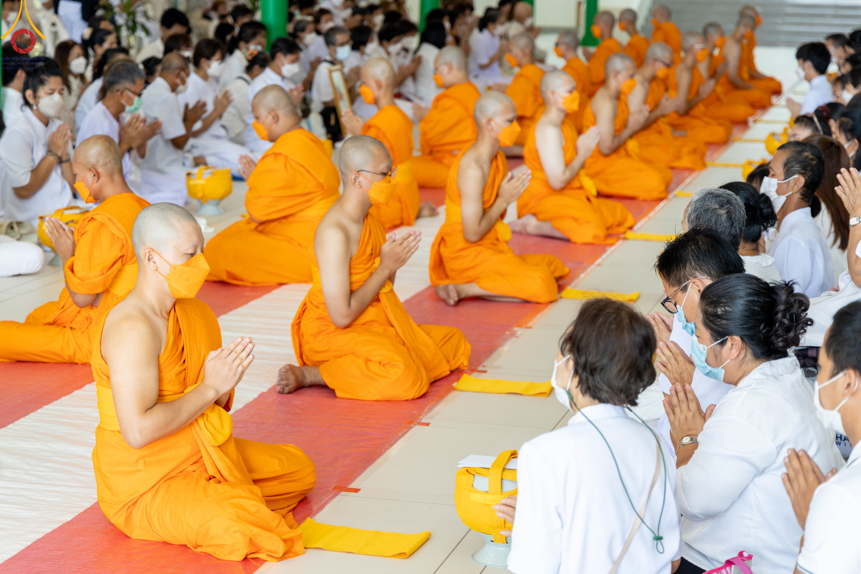 วัดพระธรรมกาย จัดพิธีบรรพชา 3 โครงการ