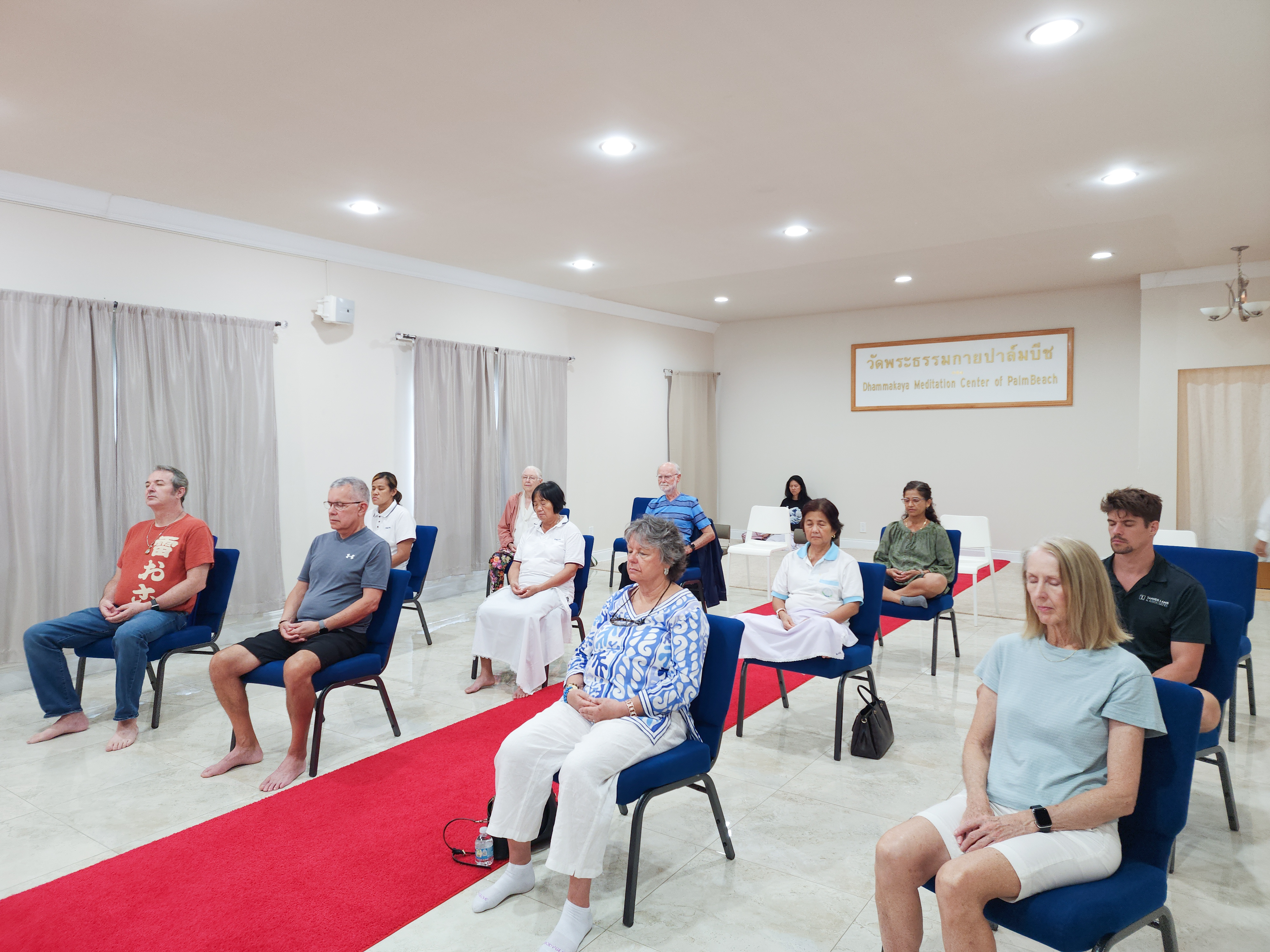 วัดพระธรรมกายปาล์มบีช จัดกิจกรรม Mindful Relaxation Meditation