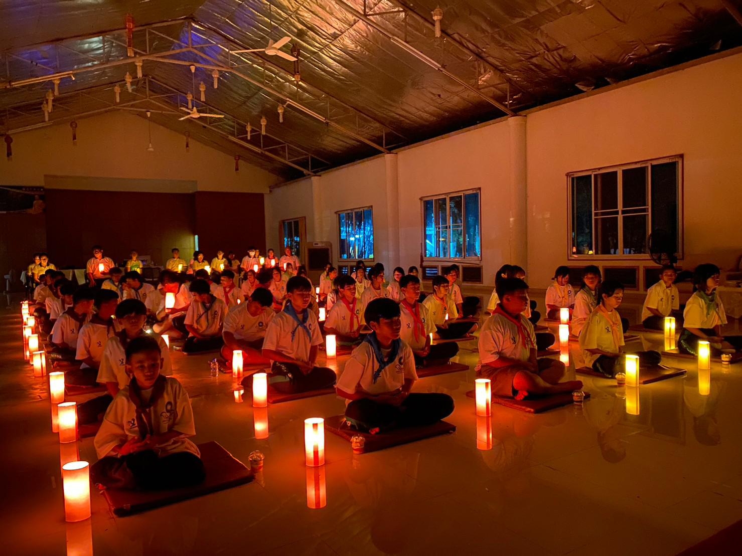 โรงเรียนวังเจ้าวิทยาคม จัดโครงการค่ายศีลธรรม ณ ศูนย์ปฏิบัติธรรมอบรมเยาวชนอำเภอวังเจ้า