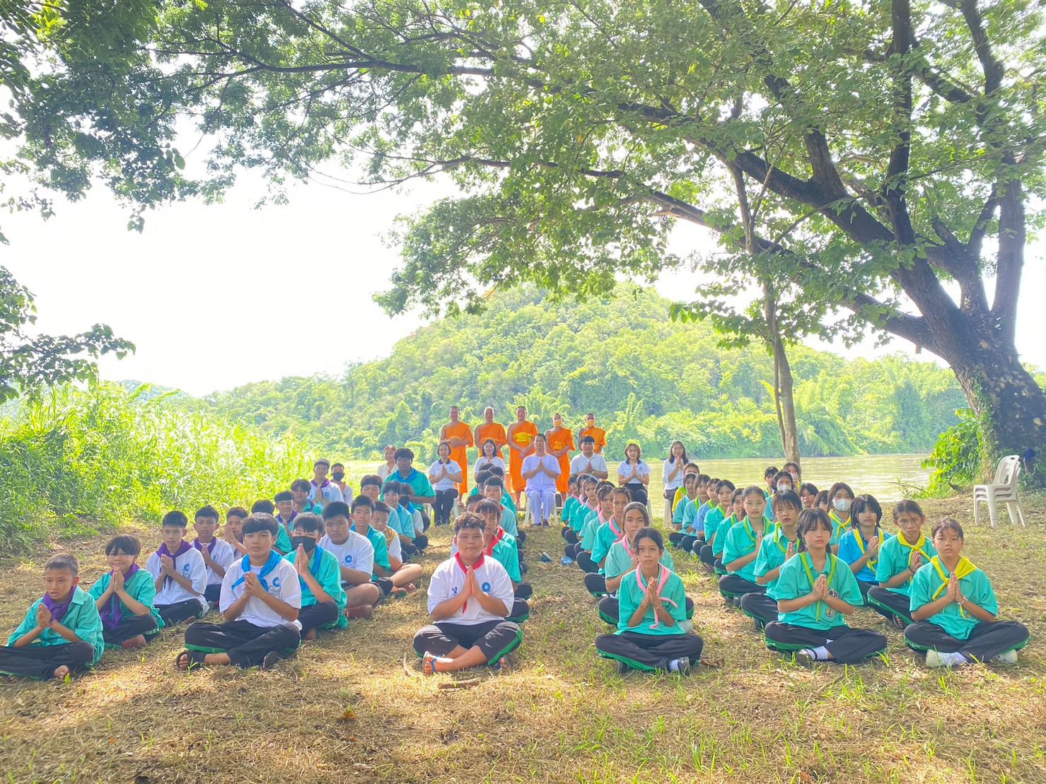 โรงเรียนวังเจ้าวิทยาคม จัดโครงการค่ายศีลธรรม ณ ศูนย์ปฏิบัติธรรมอบรมเยาวชนอำเภอวังเจ้า