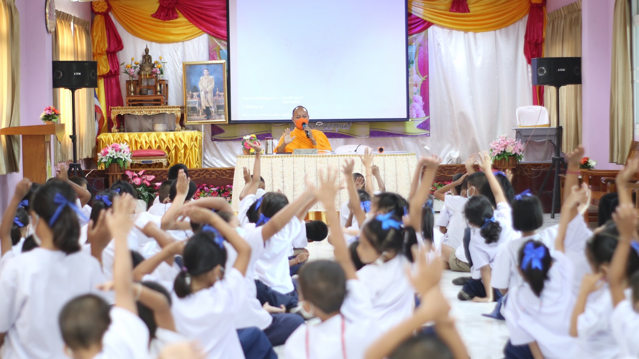 นักเรียนโรงเรียนวัดคลองขุนศรี เข้าค่ายวิถีพุทธ