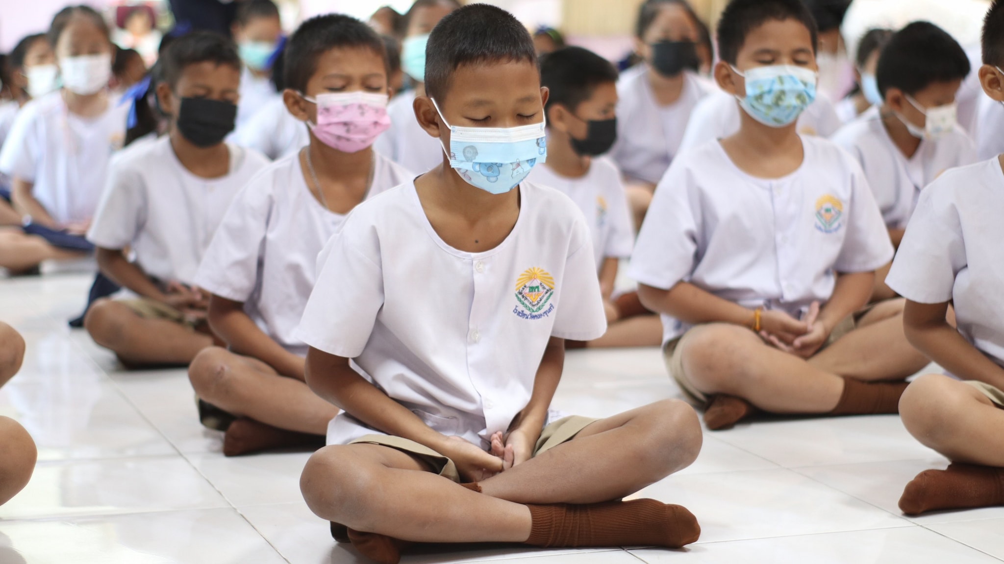 นักเรียนโรงเรียนวัดคลองขุนศรี เข้าค่ายวิถีพุทธ
