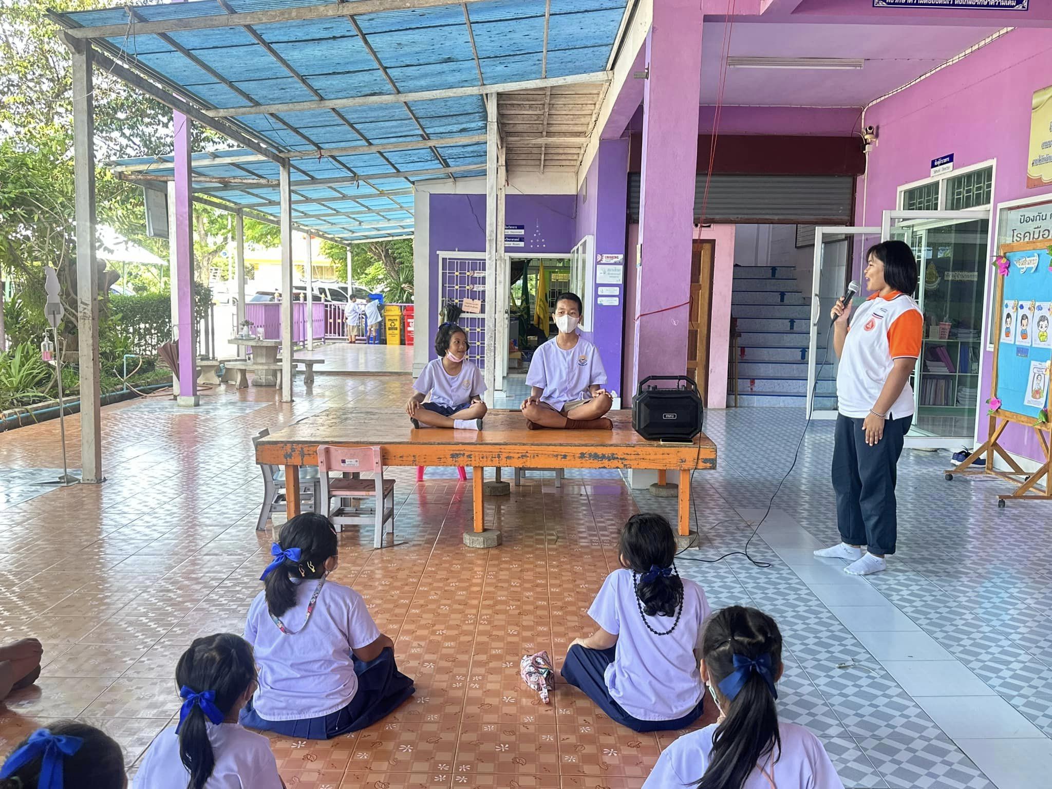 นักเรียนโรงเรียนวัดคลองขุนศรี เข้าค่ายวิถีพุทธ