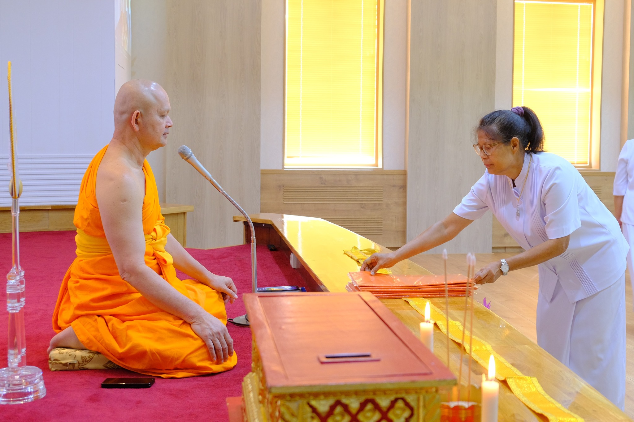 วัดพระธรรมกายบูโรส จัดพิธีบุพเปตพลี