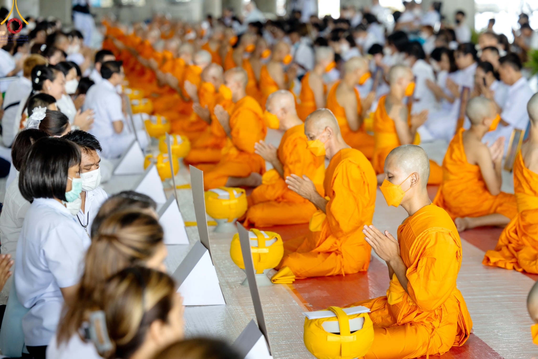 พิธีบรรพชารุ่นเข้าพรรษา และโครงการบรรพชาสามเณรโรงเรียนนานาชาติ รุ่นที่ 12