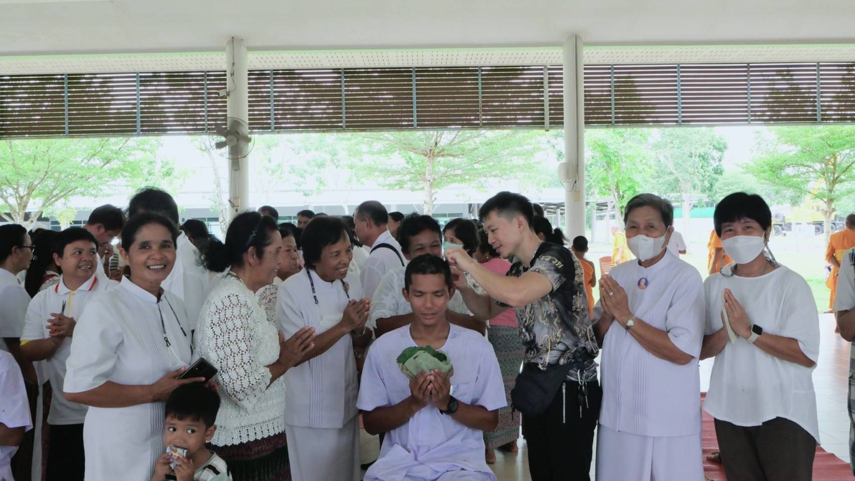 ศูนย์ปฏิบัติธรรมภาคใต้ จัดพิธีบรรพชาอุปสมบทธรรมทายาท