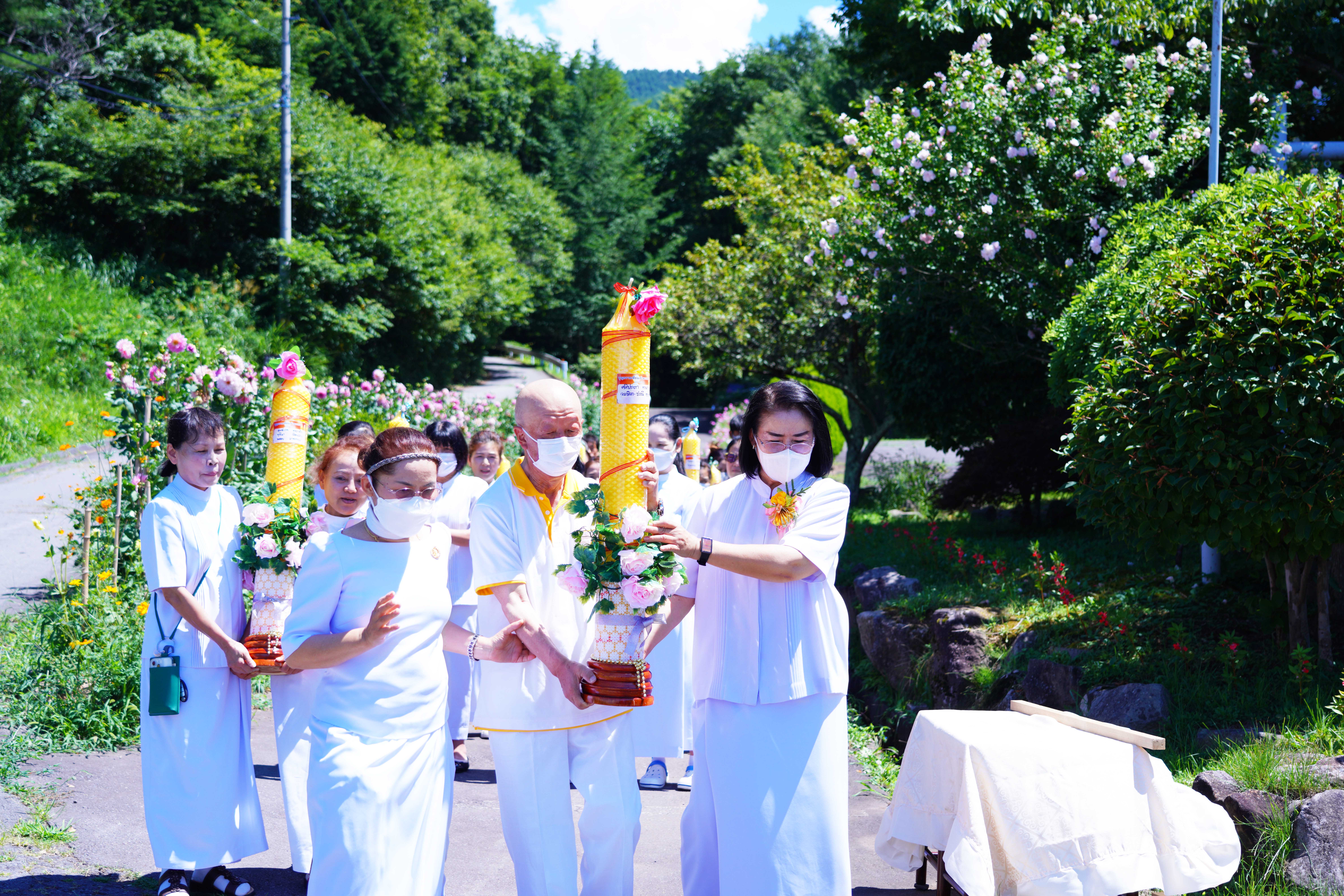 วัดพระธรรมกายนางาโน่ จัดงานบุญบูชาข้าวพระ