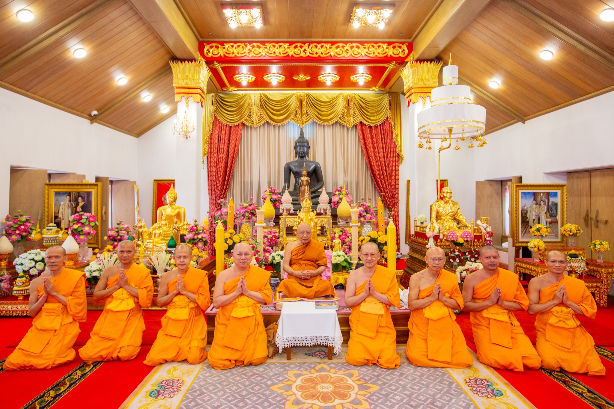 คณะสงฆ์สหภาพพระธรรมทูตไทยในอินโดนีเซียและแอฟริกา ทำสามีจิกรรมพระผู้ใหญ่