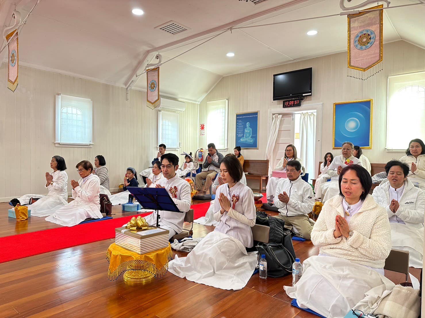 วัดพระธรรมกายโอ๊คแลนด์ จัดงานบุญเนื่องในวันธรรมชัย