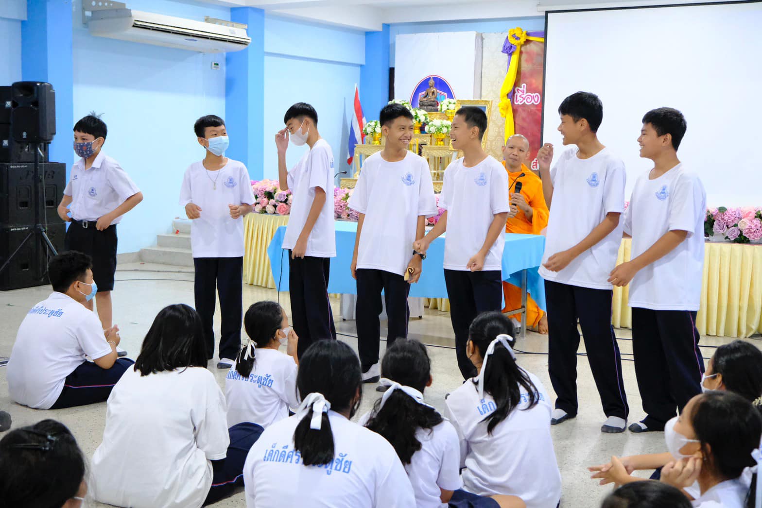 นักเรียน โรงเรียนประตูชัย เข้าร่วมกิจกรรมค่ายศีลธรรม