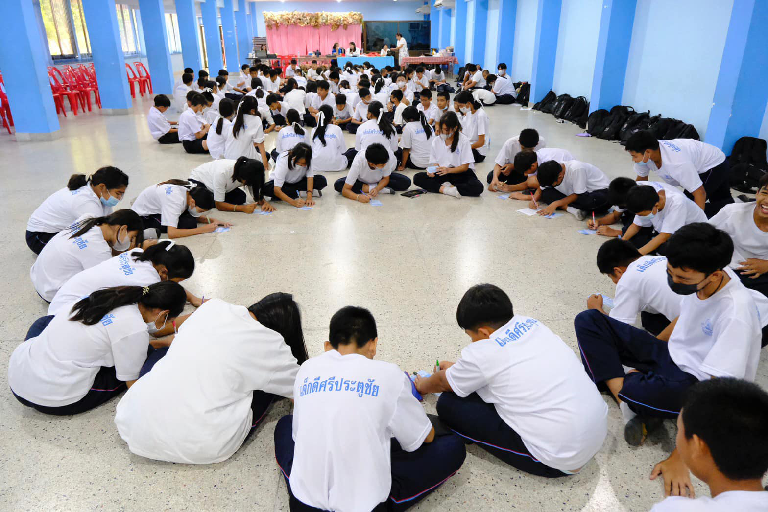 นักเรียน โรงเรียนประตูชัย เข้าร่วมกิจกรรมค่ายศีลธรรม