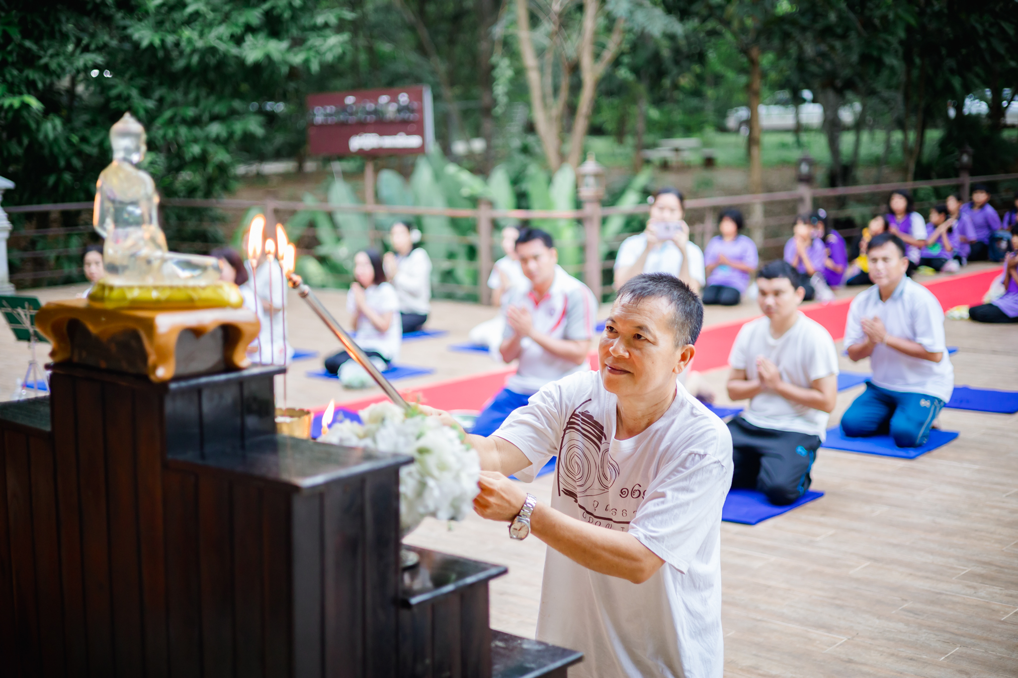 นักเรียนโรงเรียนบ้านท่าสวรรค์ เข้าร่วมโครงการค่ายอบรมศีลธรรม