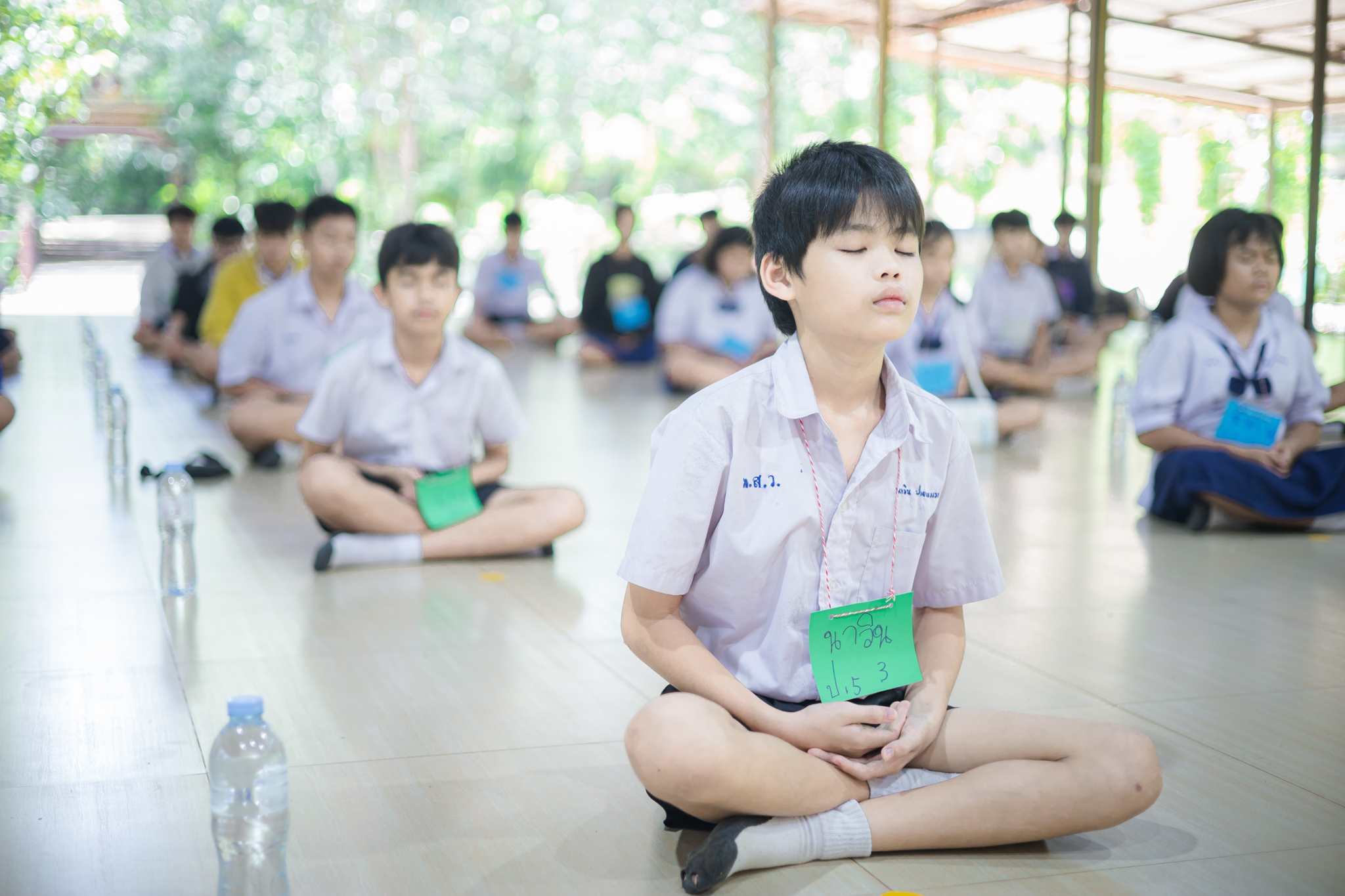 นักเรียนโรงเรียนบ้านท่าสวรรค์ เข้าร่วมโครงการค่ายอบรมศีลธรรม