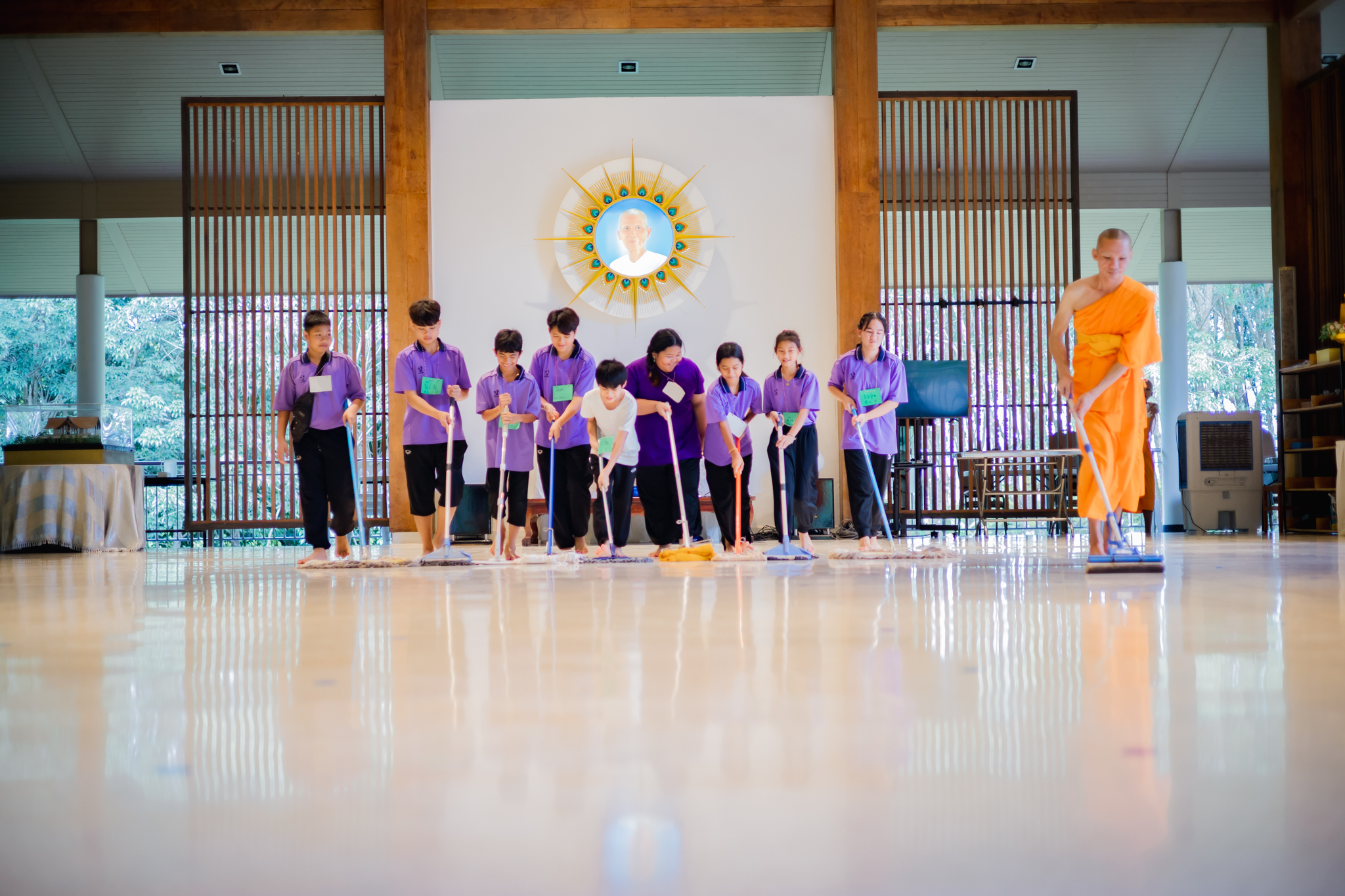 นักเรียนโรงเรียนบ้านท่าสวรรค์ เข้าร่วมโครงการค่ายอบรมศีลธรรม