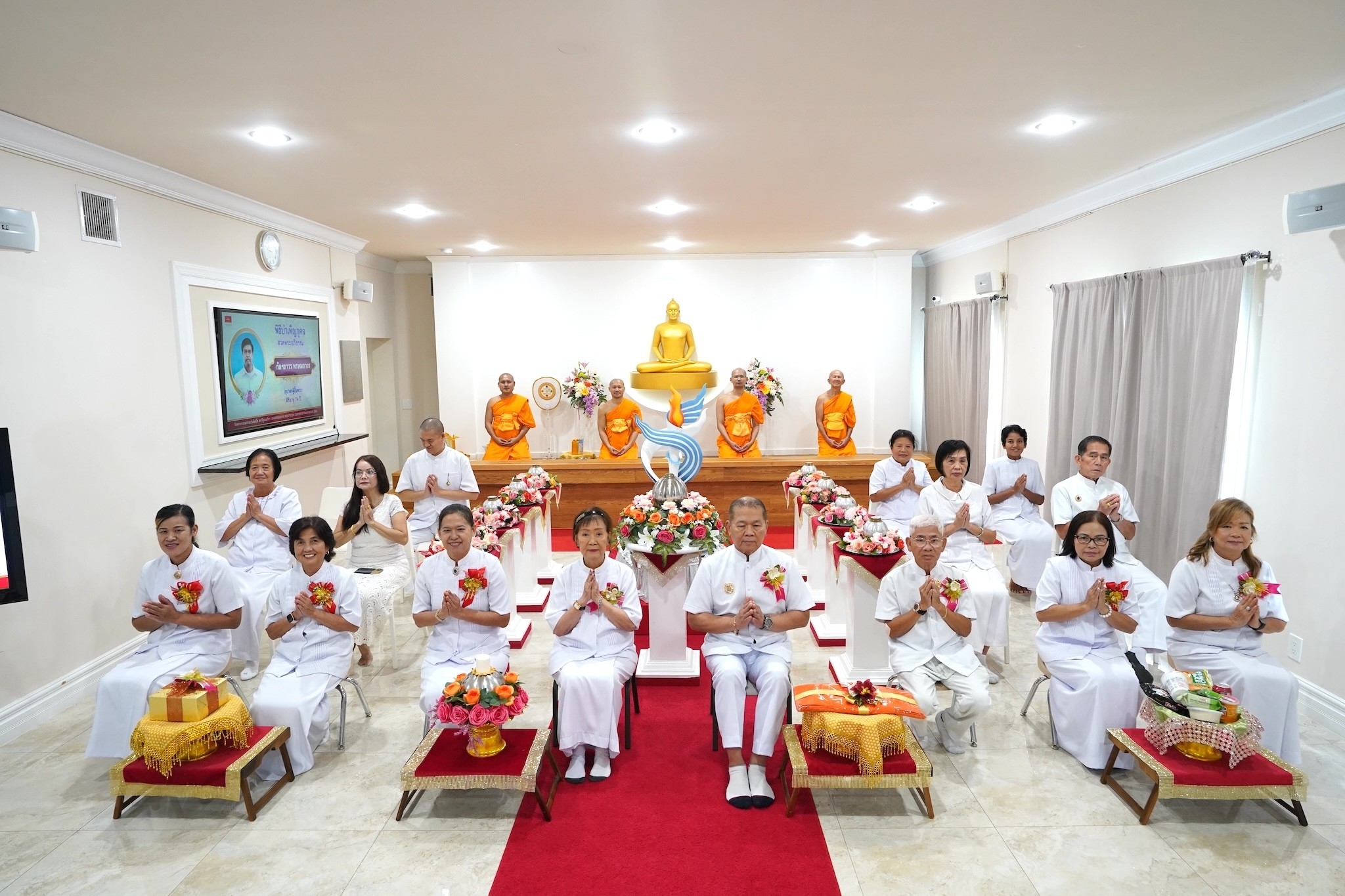 วัดพระธรรมกายปาล์มบีช จัดพิธีบุพเปตพลี