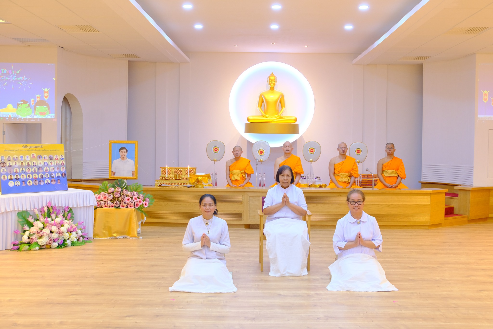 วัดพระธรรมกายบูโรส จัดพิธีบุพเปตพลี