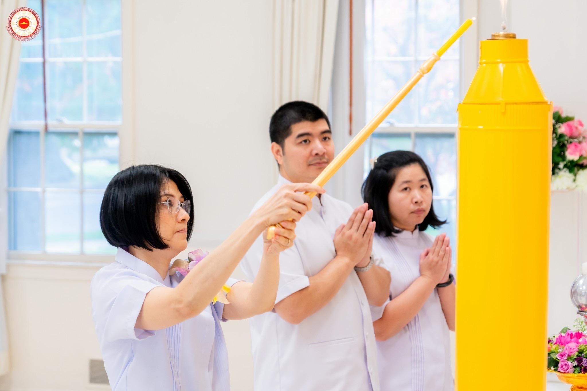 วัดพระธรรมกายนิวเจอร์ซี จัดพิธีจุดเทียนใจไฟนิรันดร์อนันตชัย